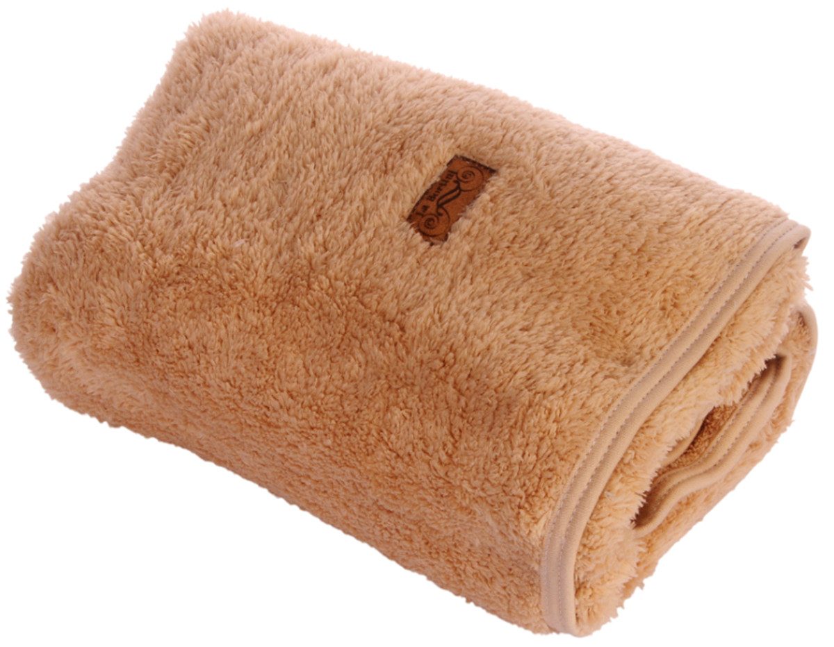 Babydecke Baby Decke kuschelige Decke Fleecedecke in Beige