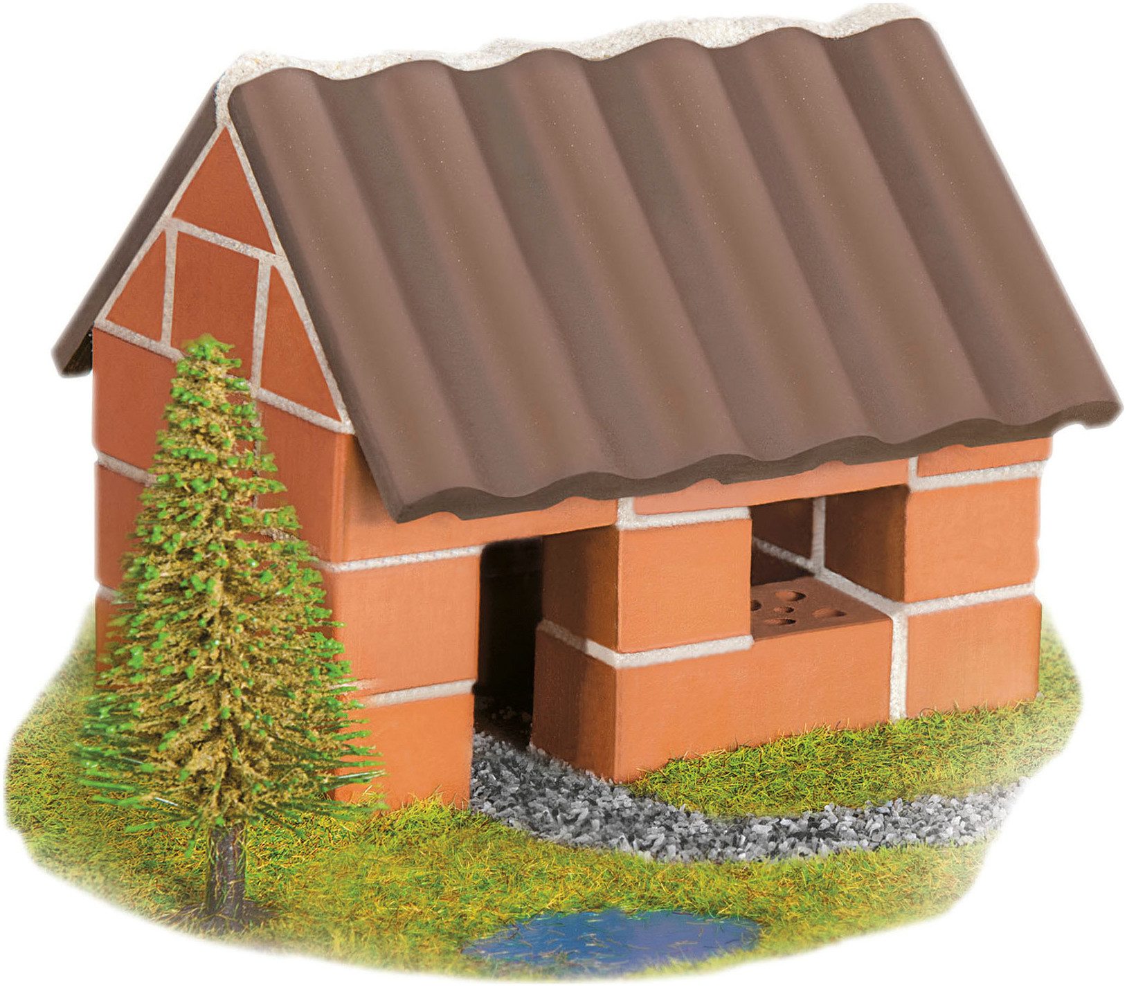 Eitech Teifoc Kleines Einfamilienhaus Steinbaukasten, (35 St)