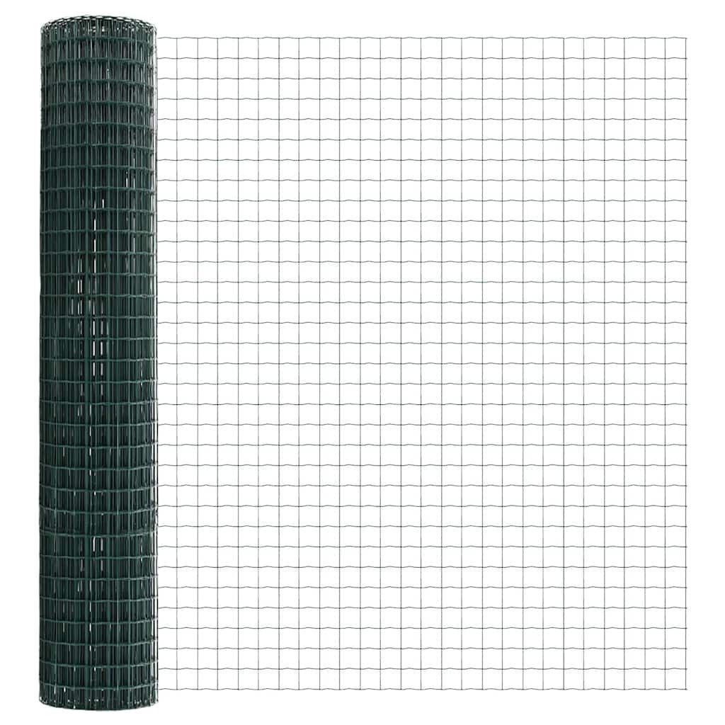 Gartenzaun Outdoor Euro Zaun mit Pfosten 10 x 1,5 m Grün Netz