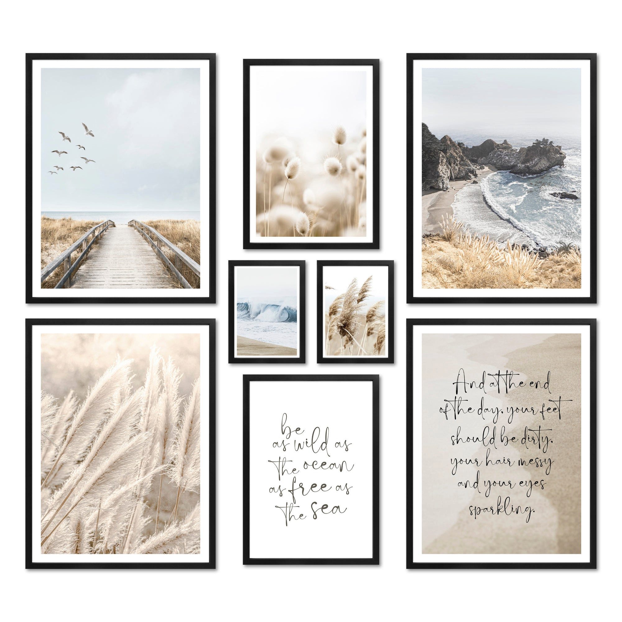 ARTFAVES Bilder-Collage Poster Set - BEIGE günstig online kaufen