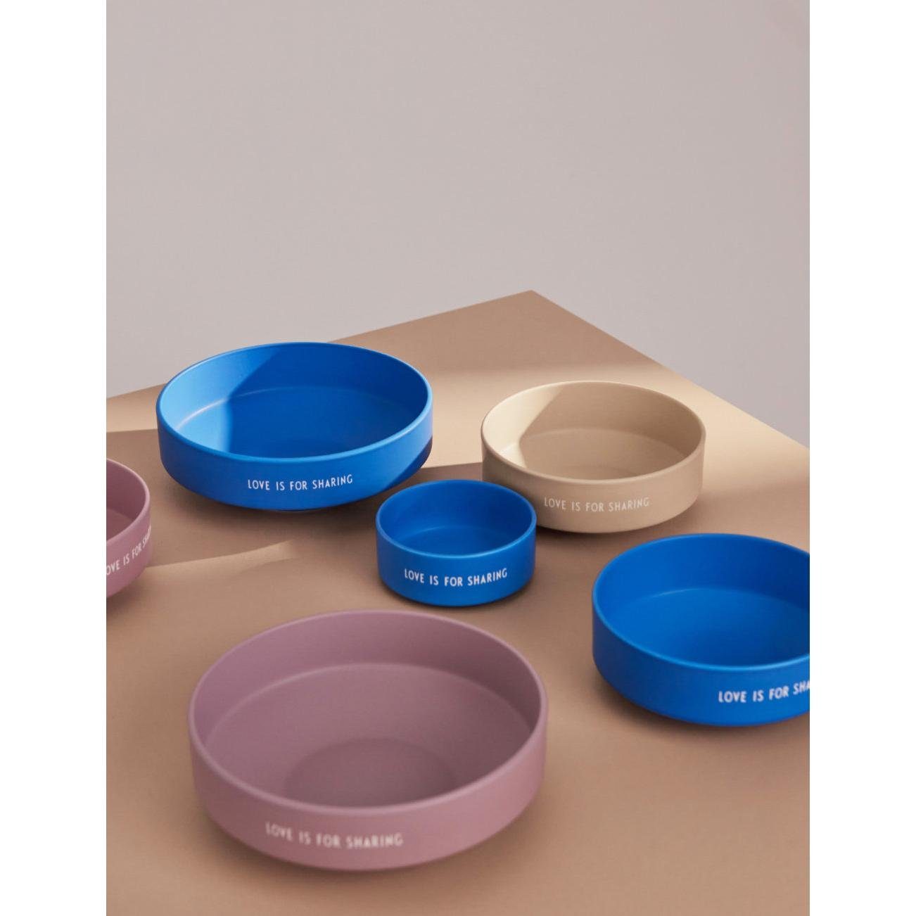 Design Letters Schüssel Schale Blau Favourite Love Bowl Porzellan (17,5cm)