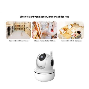 yozhiqu Intelligente Nachtsicht-WiFi-IP-Kamera für den Innenbereich 4MP/1080p Webcam (Unterstützt 5GHz WiFi Verbindung,für Baby, Haustier Überwachung)