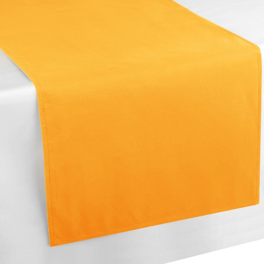 Bestlivings Tischläufer Platzmatte Tischdecke (1-tlg), Microfaser, 140x40cm Platzset Hellorange versch. Designs pflegeleicht dekorativ, und Tischdeko viele Ellen