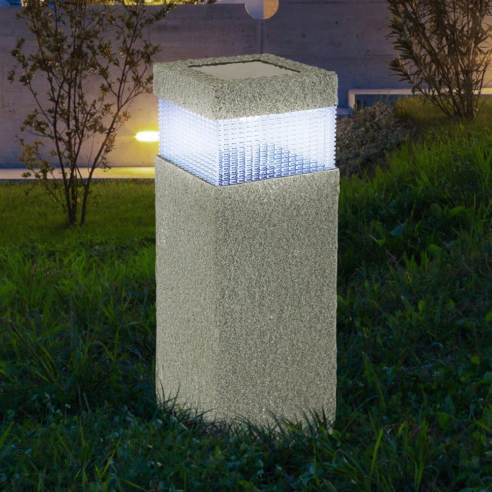 Einbauleuchte, LED Solar Leuchte Außen Garten Strahler