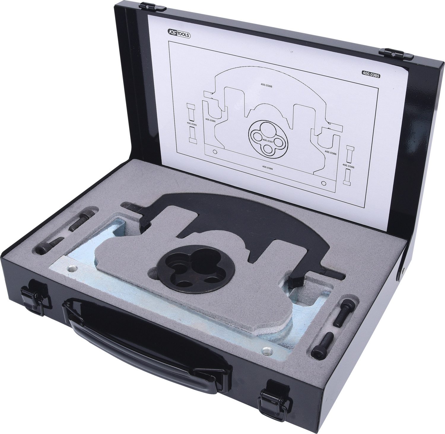 KS Tools Radmutternschlüssel Motoreinstell-Werkzeug-Satz für Mercedes, 8-tlg (400.0385)
