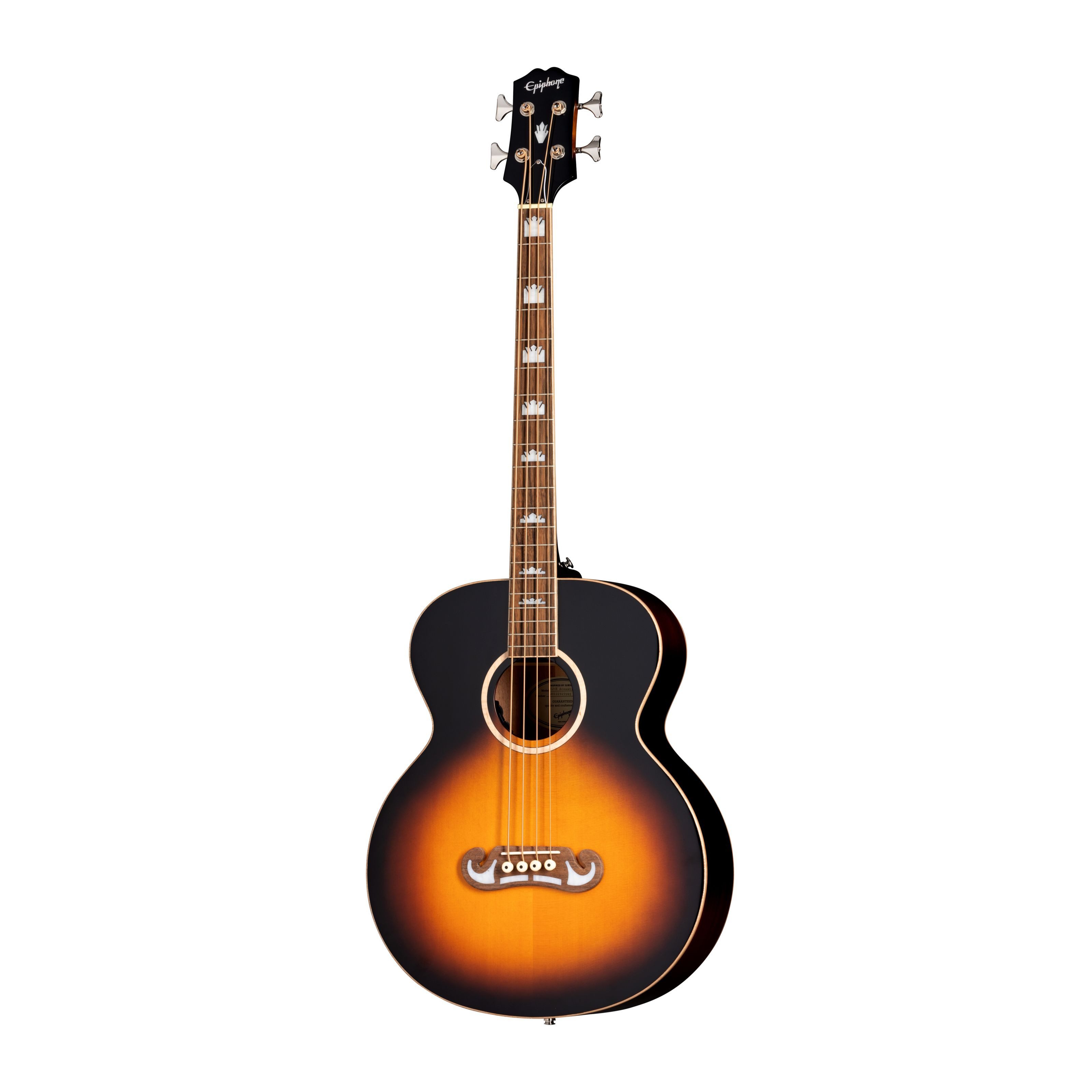 Epiphone Akustik-Bass, Akustik-Bässe, 4-Saiter Akustik-Bässe, El Capitan J-200 Studio Bass Vintage Sunburst - Akustikbass