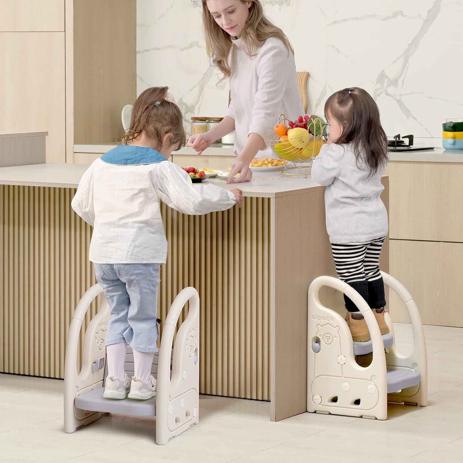 Onasti Tritthocker Tritthocker Kinder, Höhenverstellbar Tritt-Schemel Kinde günstig online kaufen