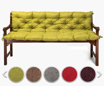 sunnypillow Bankauflage Bankauflage Stuhlkissen viele Farben und Größen zur Auswahl, 140 cm x 40 cm x 40 cm grün