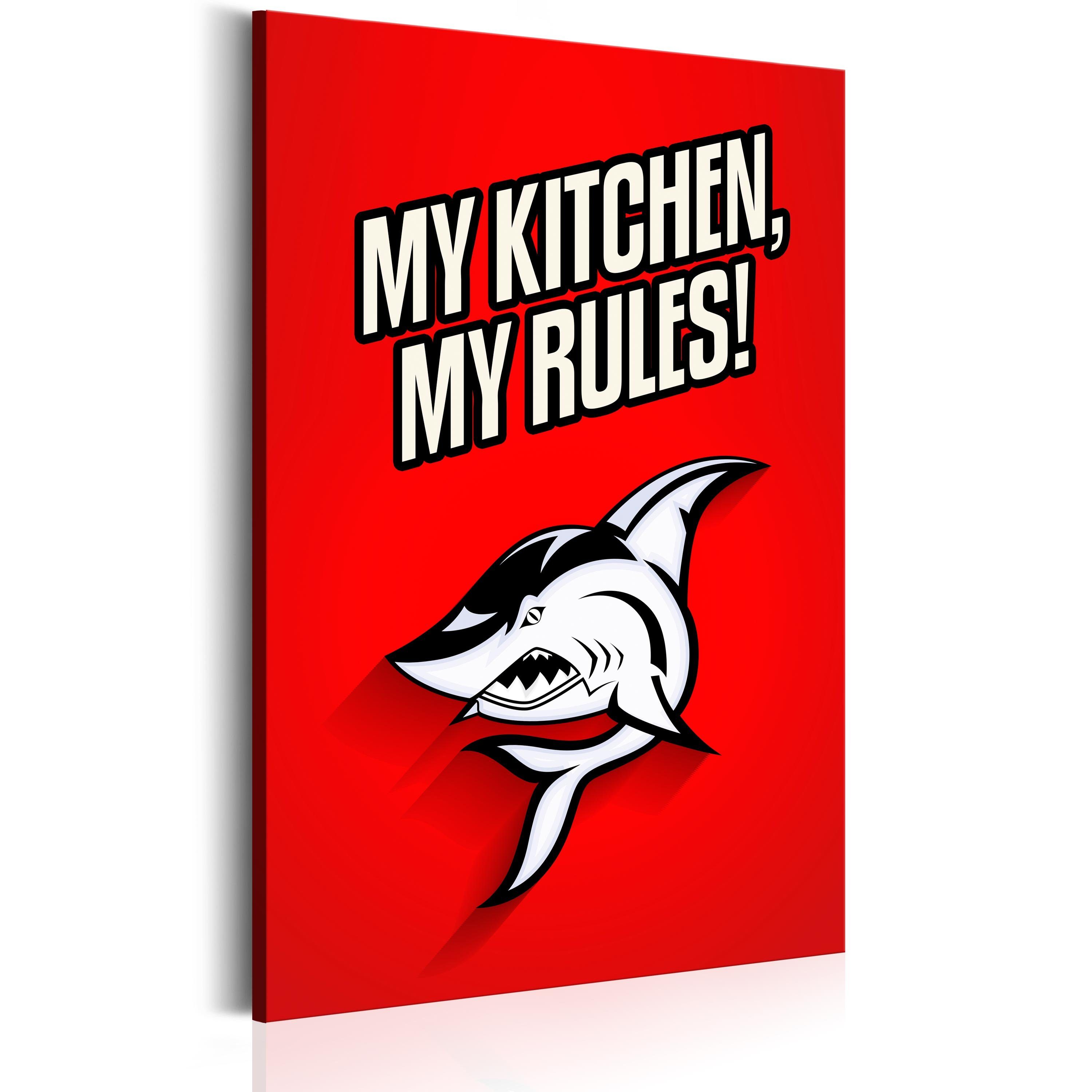 Artgeist Wandbild My kitchen, my rules!