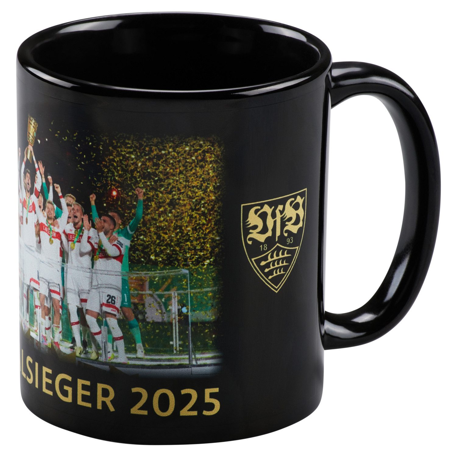 VfB Stuttgart Tasse VfB Stuttgart Kaffeebecher Pokalsieger 2025 Keramik, Keramik