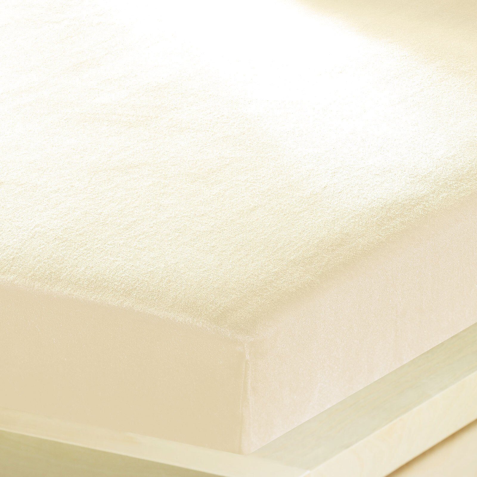 BETTWARENSHOP Spannbettlaken Feinbiber wasserdicht, Biber, Gummizug: Rundum günstig online kaufen