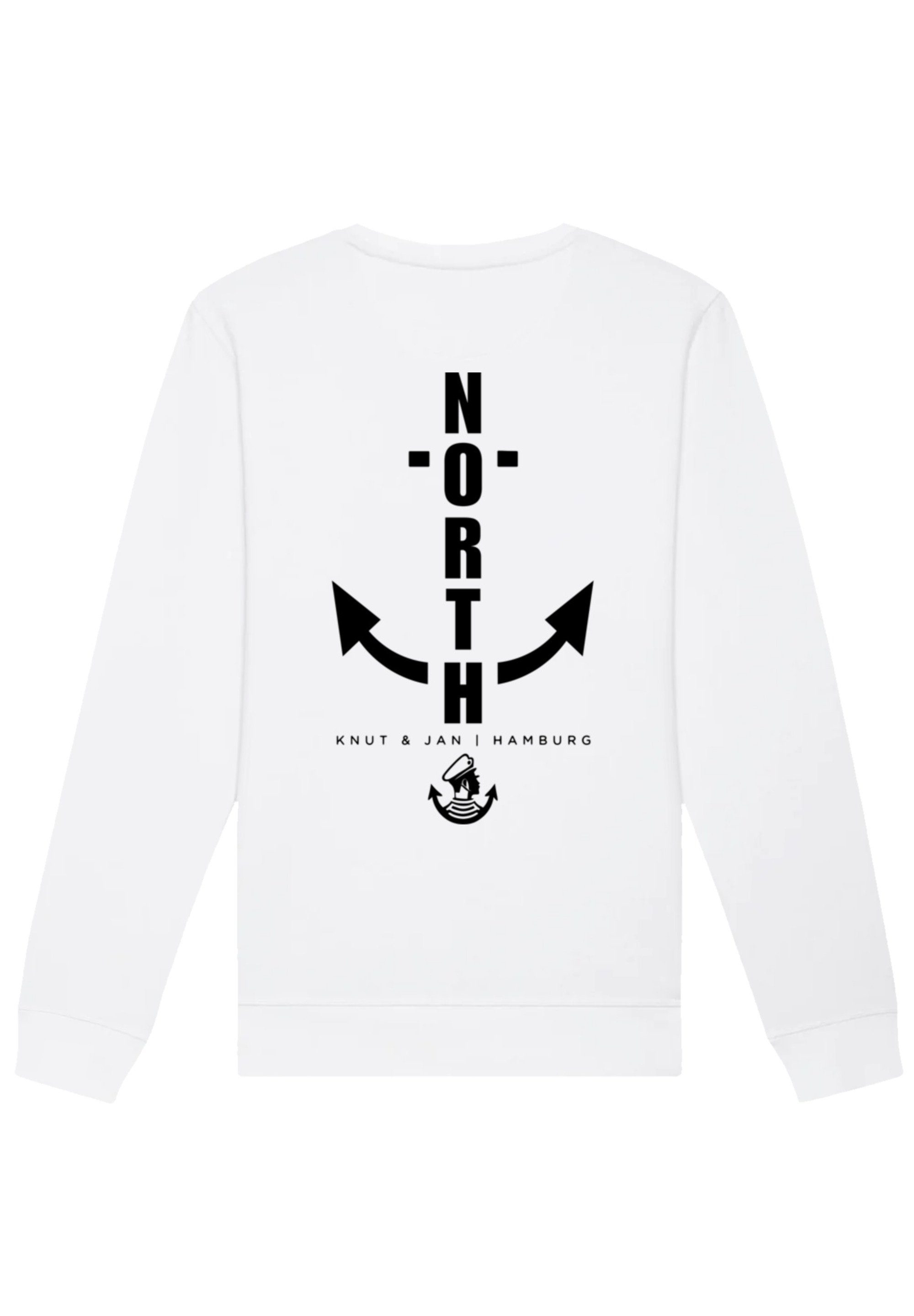 F4NT4STIC Sweatshirt North Anchor & Hamburg Knut weiß Jan Print