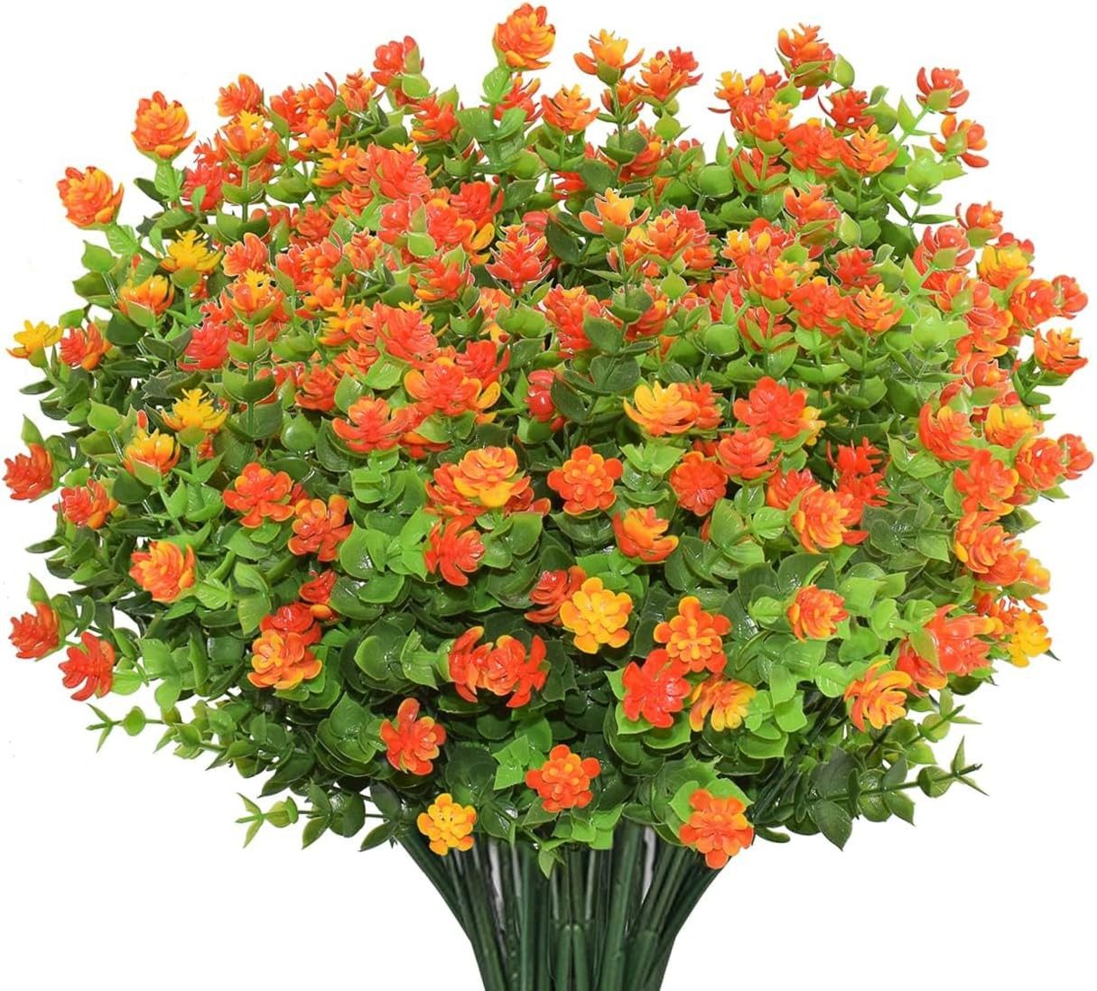 Kunstpflanze 4er-Set Außenkunstblumen, UV-beständige Kunstblumensträuße