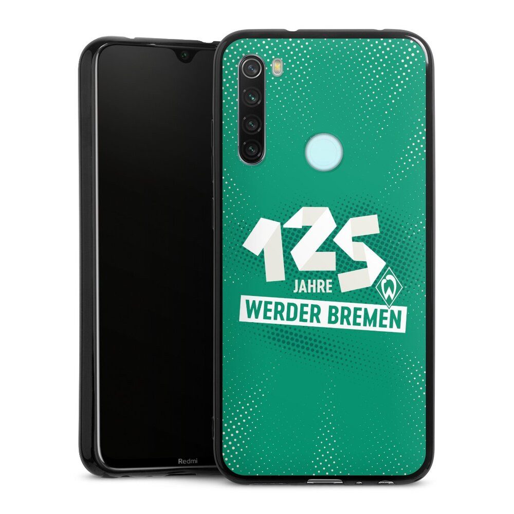 DeinDesign Handyhülle 125 Jahre Werder Bremen Offizielles Lizenzprodukt, Xiaomi Redmi Note 8 Silikon Hülle Bumper Case Handy Schutzhülle