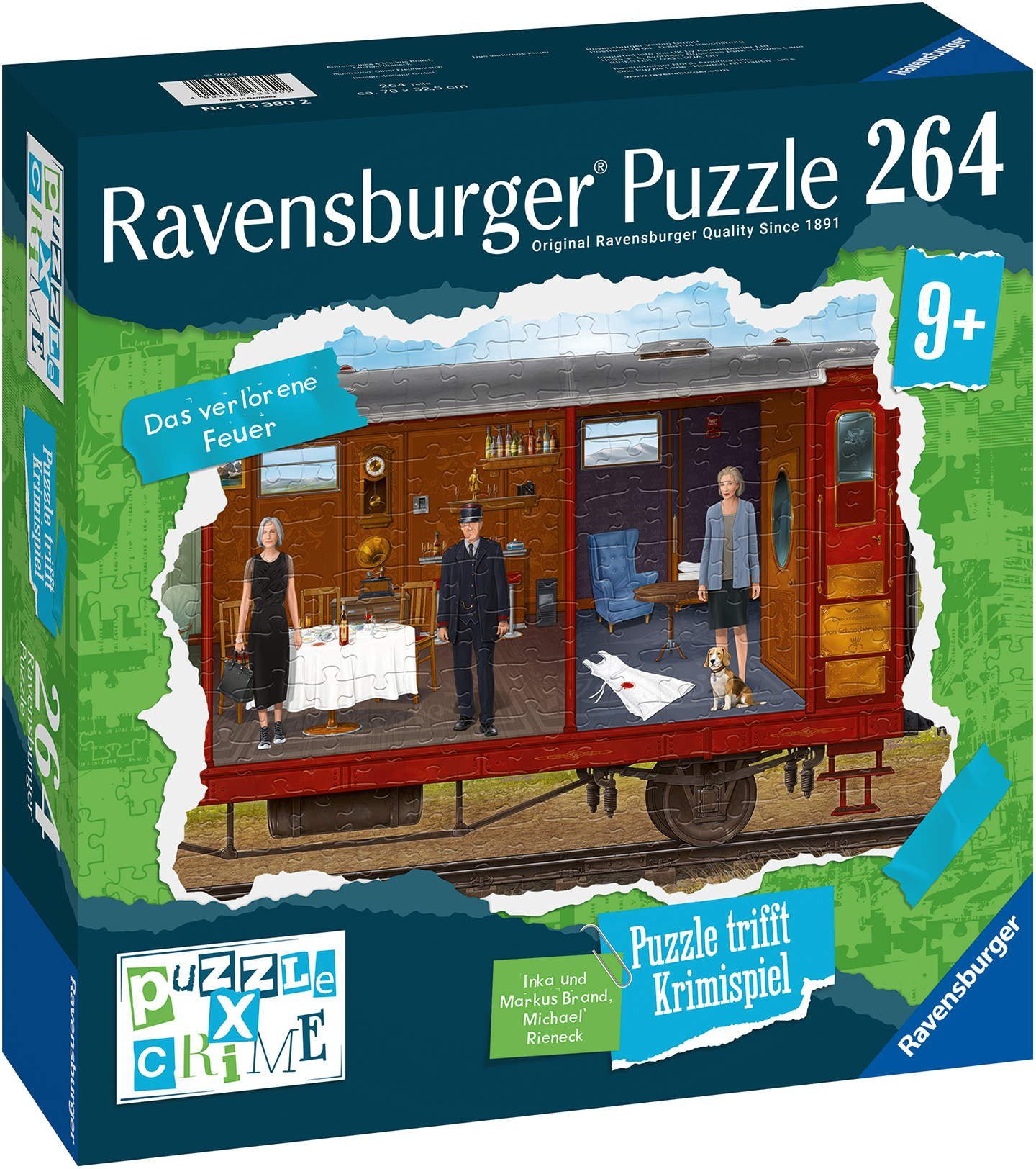 Ravensburger Spiel Kinder Detektivspiele Puzzle X Crime Kids Das verlorene Feuer 13380