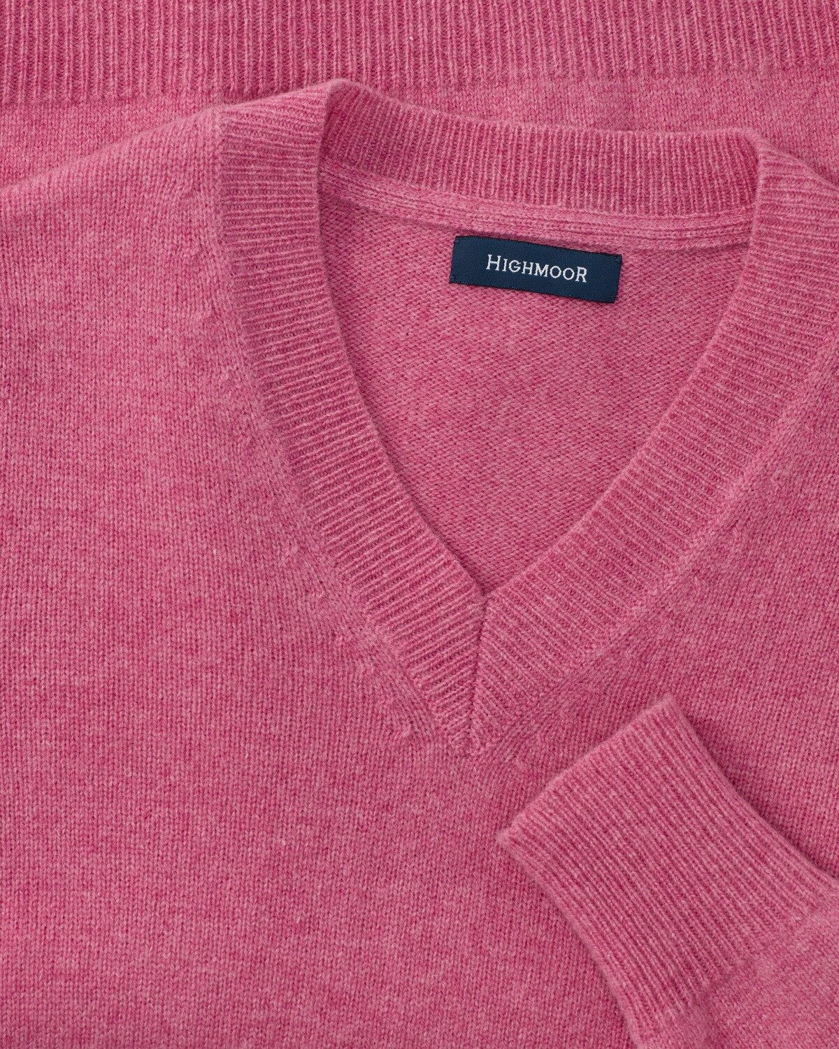 Highmoor Strickpullover V-Pullover aus Lambswool