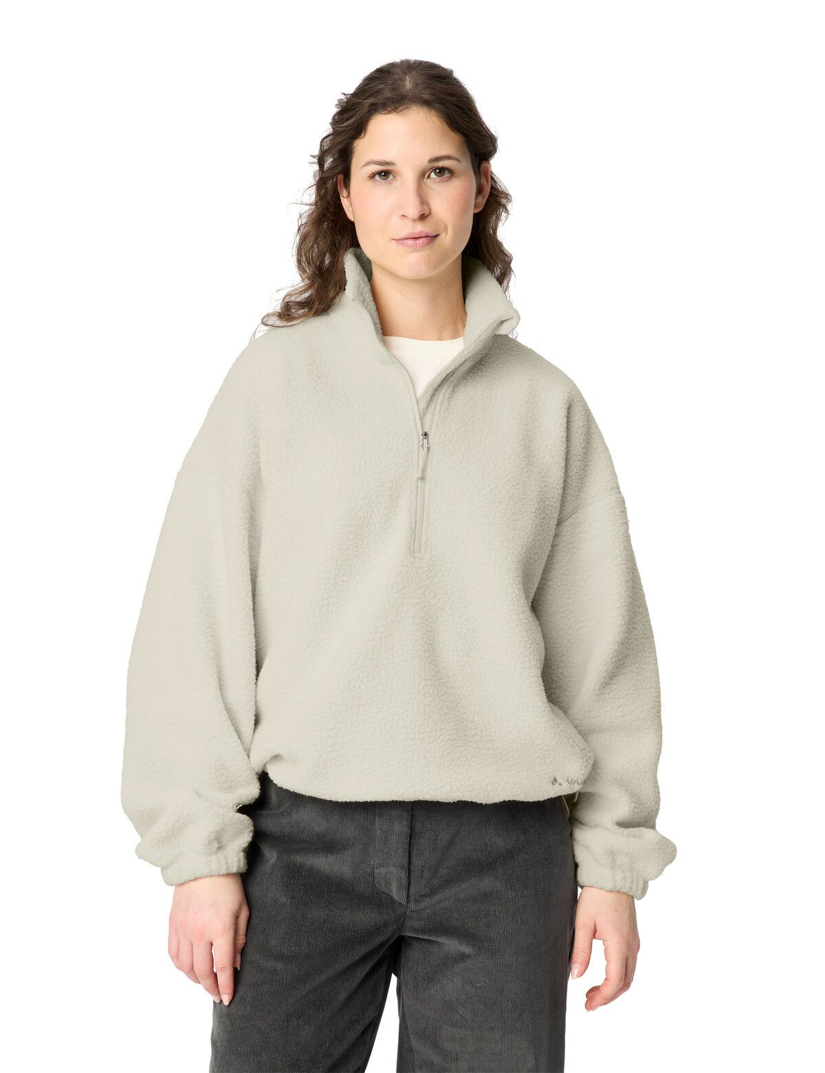 VAUDE Fleecepullover WOMEN'S NAJUN HZ FLEECE sportlicher Schnitt, für Wandern, mit Bundverstellung am Saum
