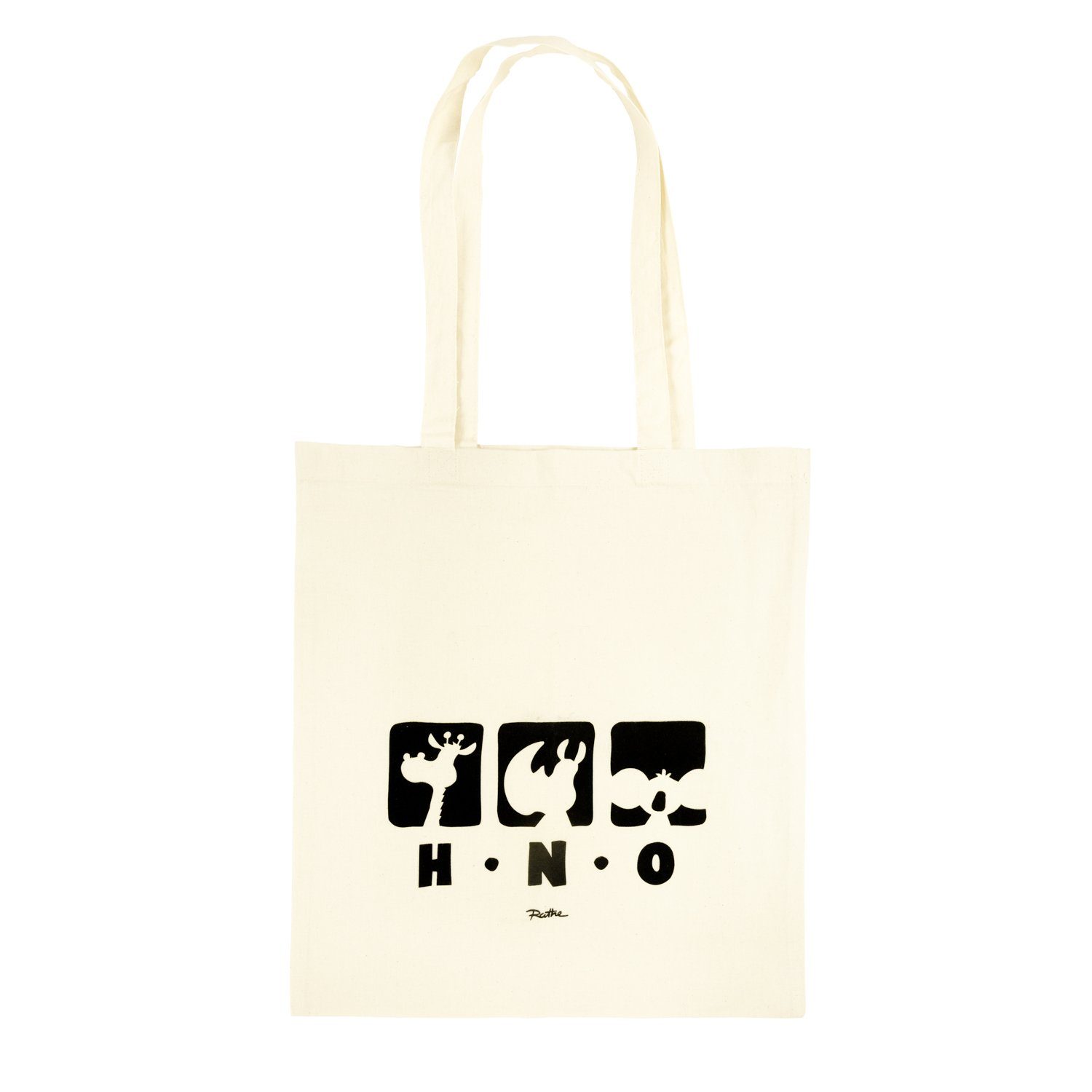 United Labels® Tragetasche Ralph Ruthe - HNO- Baumwolle Naturfarben