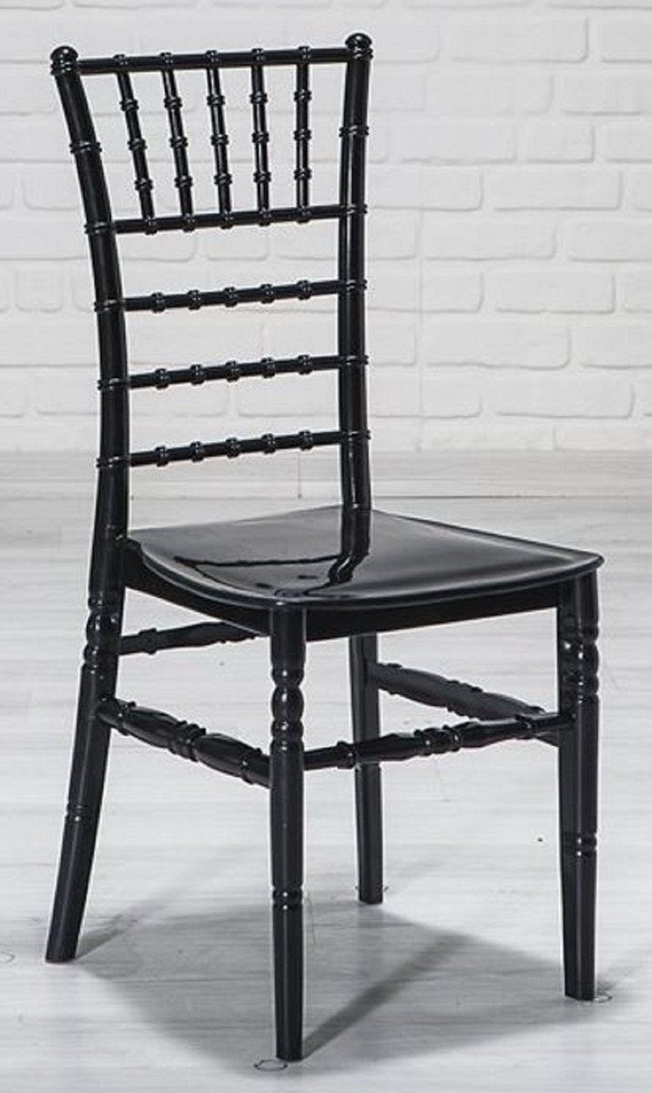 x Acryl Padrino x Designer - 40 Stuhl Esszimmer Acryl 92,5 Esszimmerstühle cm Esszimmerstuhl Casa Schwarz H. - 46 Set Möbel
