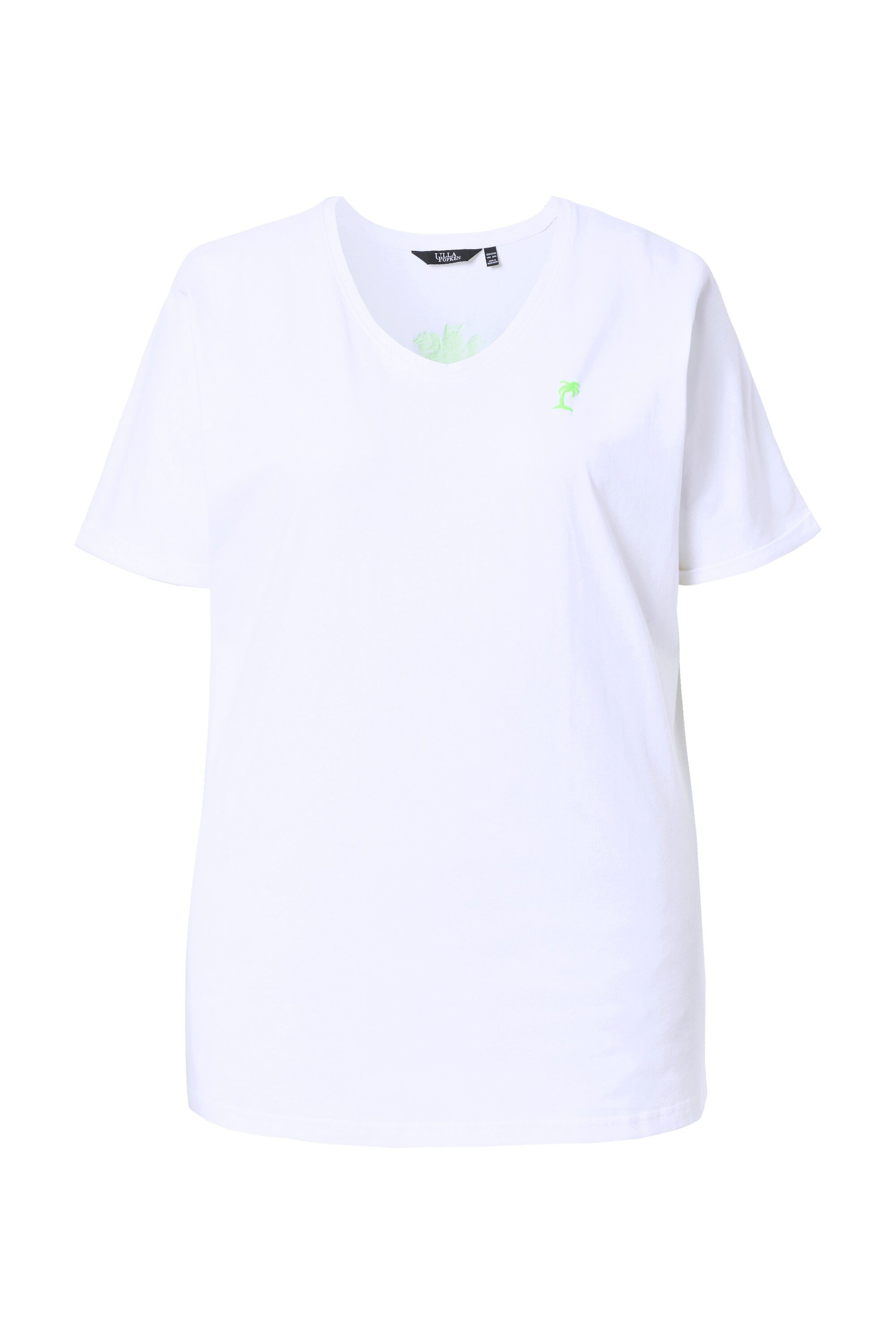 T-Shirt T-Shirt Rückenmotiv Oversized Rundhals Halbarm