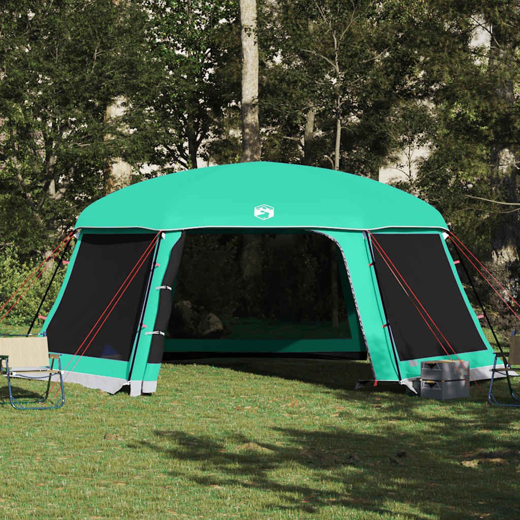 vidaXL Faltzelt Poolzelt mit abnehmbarem Überzelt Netzwänden Meergrün 618x532cm, (1 tlg)