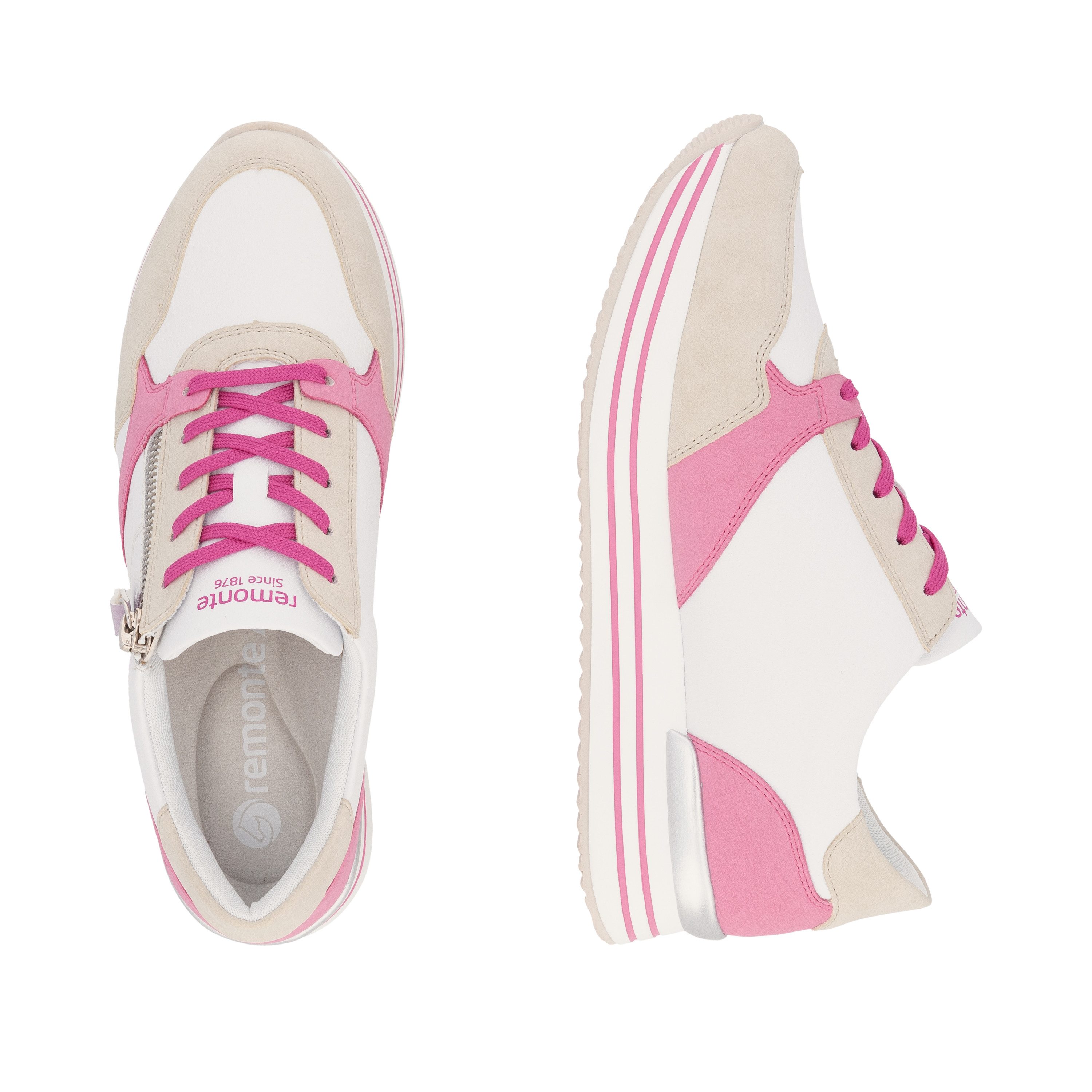Remonte Plateausneaker, Freizeitschuh, Halbschuh, Schnürschuh mit loser Soft-Einlage