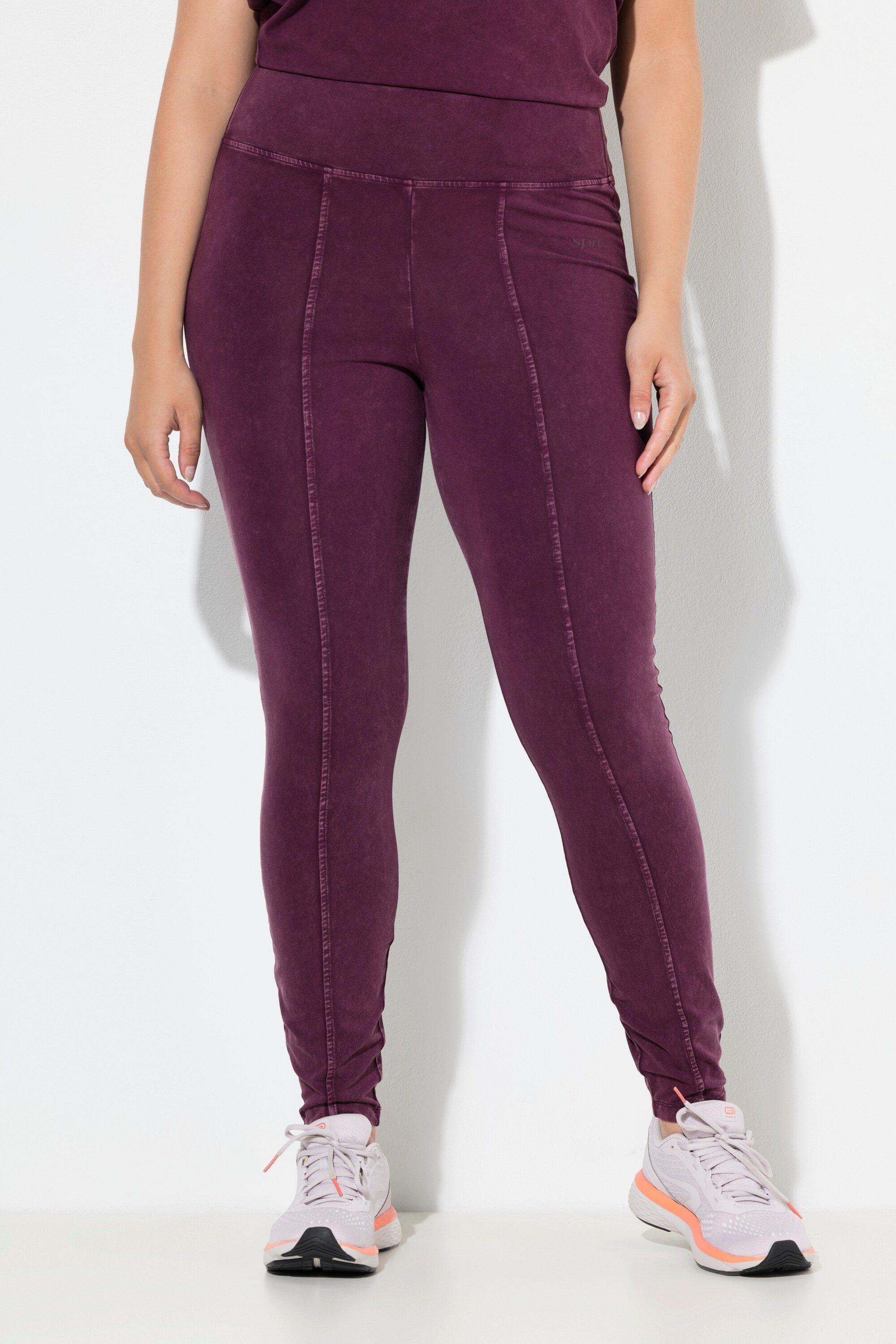 Leggings Leggings Vintage-Look schmales Bein High Waist
