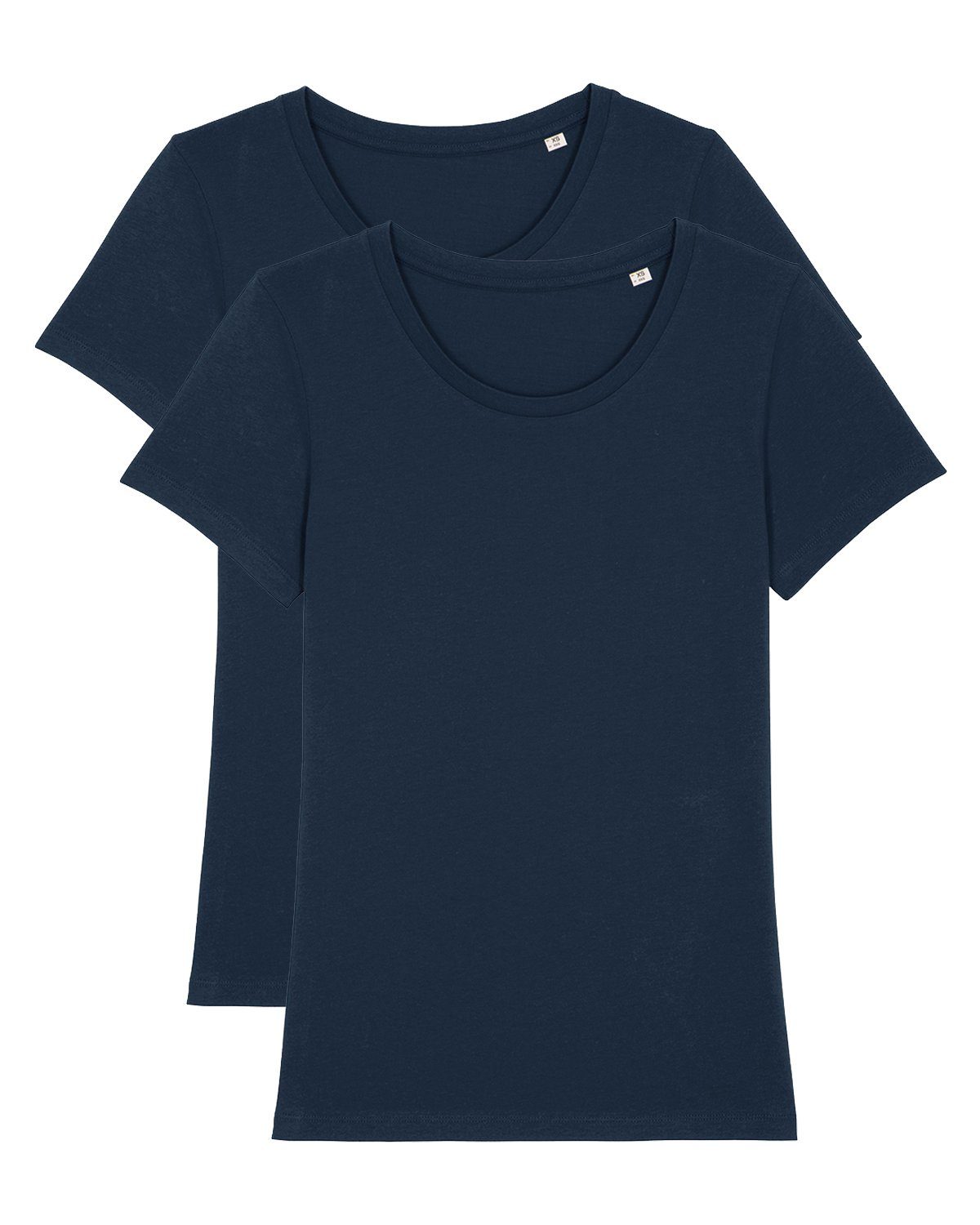 wat? Apparel Print-Shirt Basic Midnight Colors (1-tlg) dunkelblau 2er Pack Expresser