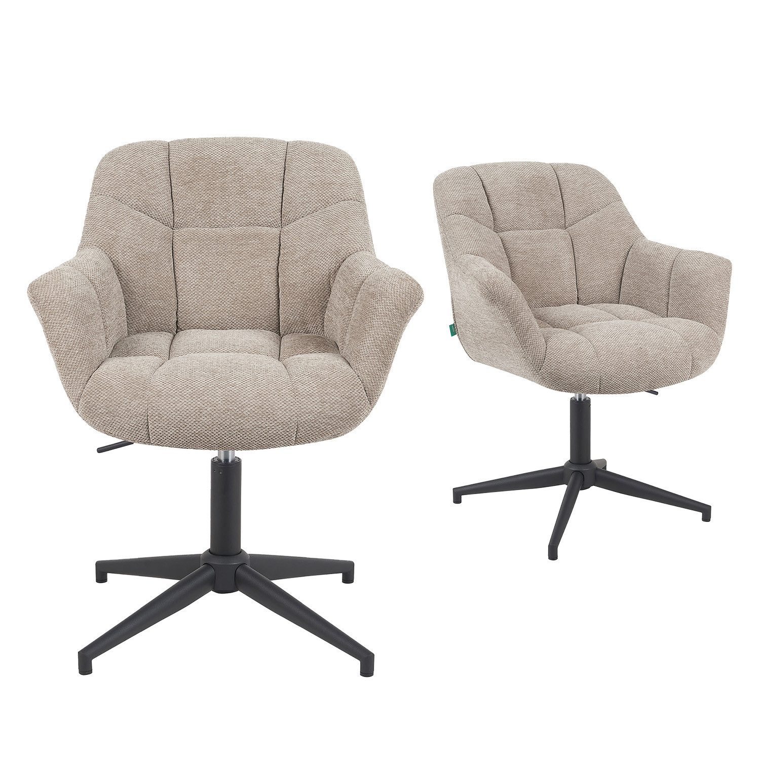 DUBI Möbel Polsterstuhl Mika-Luka, 2er-Set