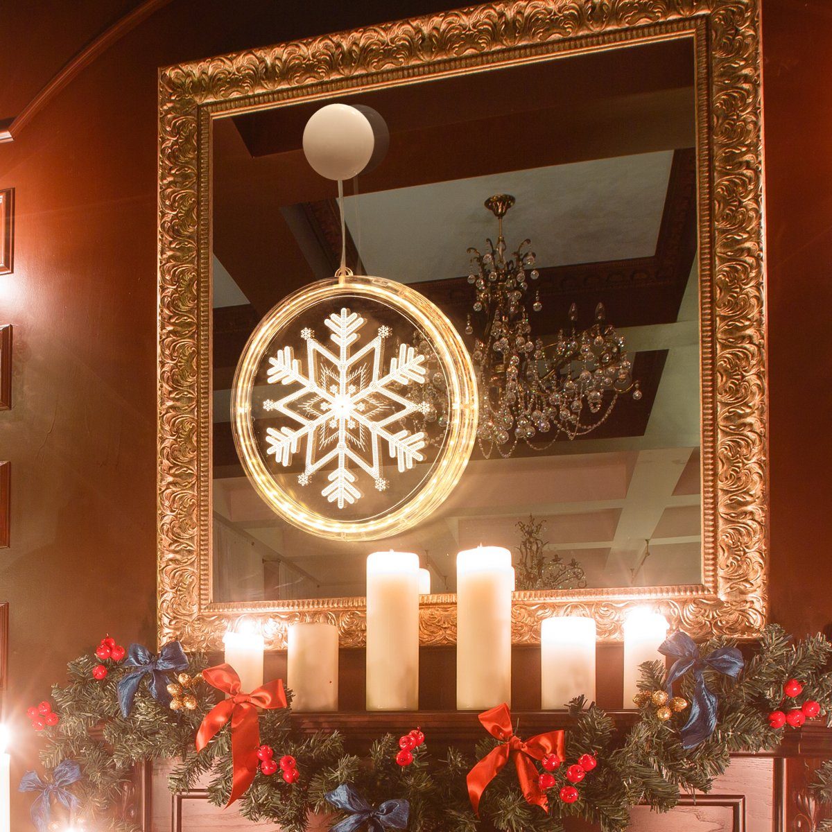 MUPOO LED Dekolicht LED Lichtervorhang Weihnachtslichter,Weihnachtsdekorati günstig online kaufen