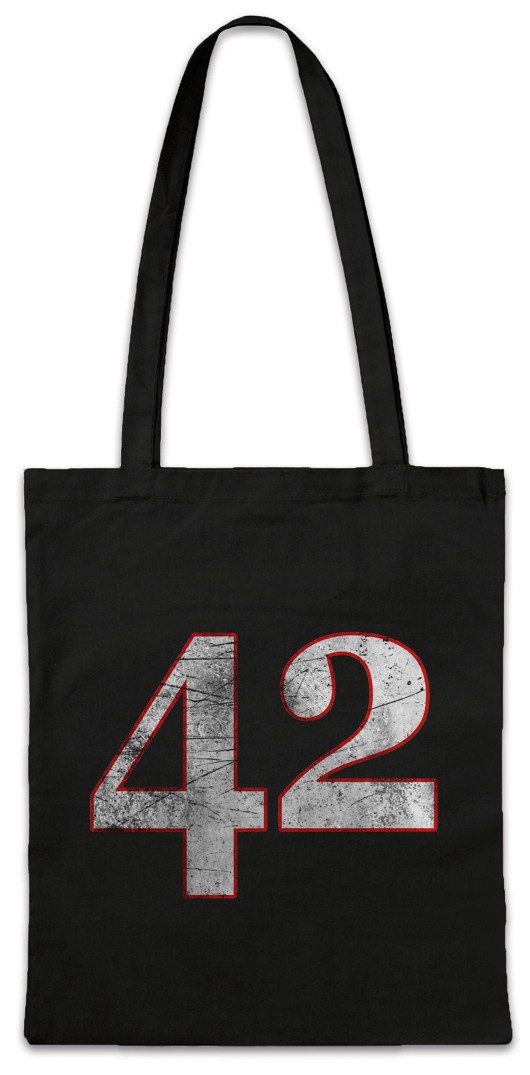 Beuteltasche 42 Stofftasche Nummer Number Zahl The durch die Guide to the Fun The