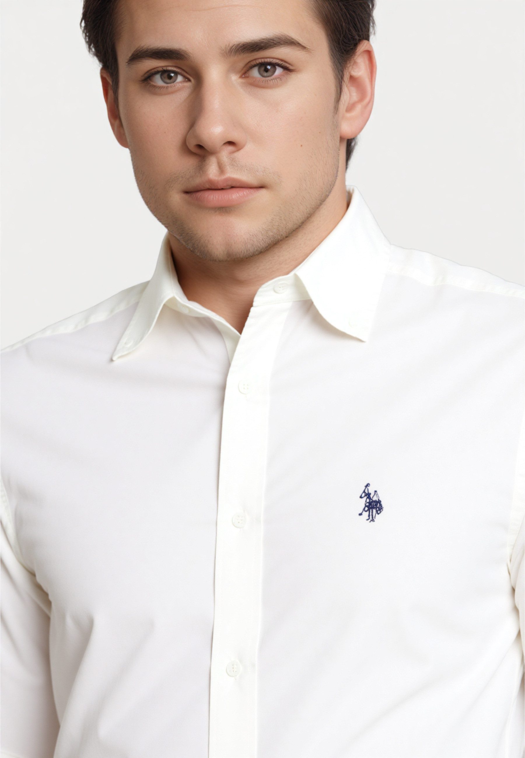 U.S. Polo Assn. Langarmhemd Hemd Popeline Longsleeve Shirt (1-tlg) – Bild 3 von 4
