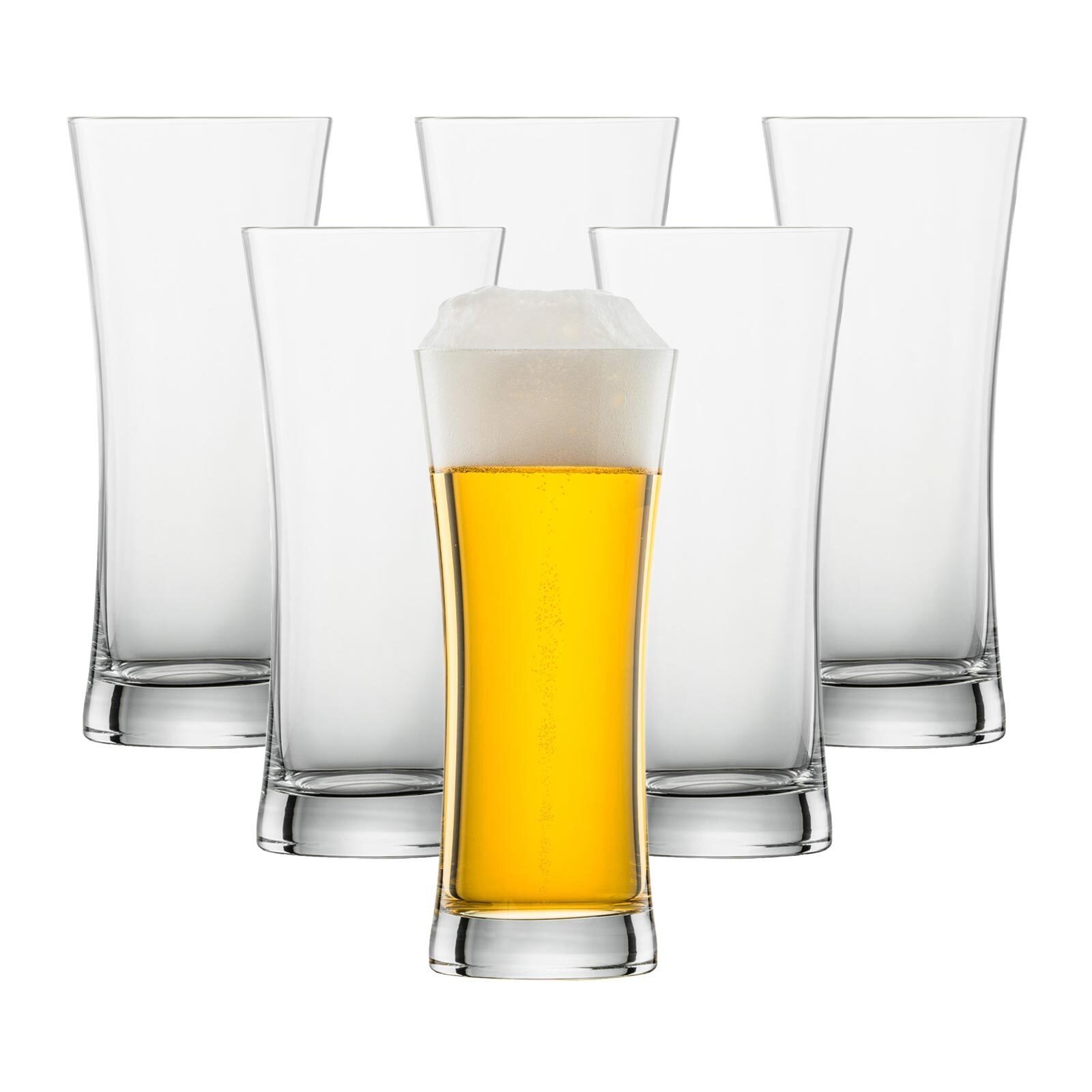 SCHOTT-ZWIESEL Bierglas Beer Basic Lagerbiergläser 0,5 Liter 6er Set, Glas