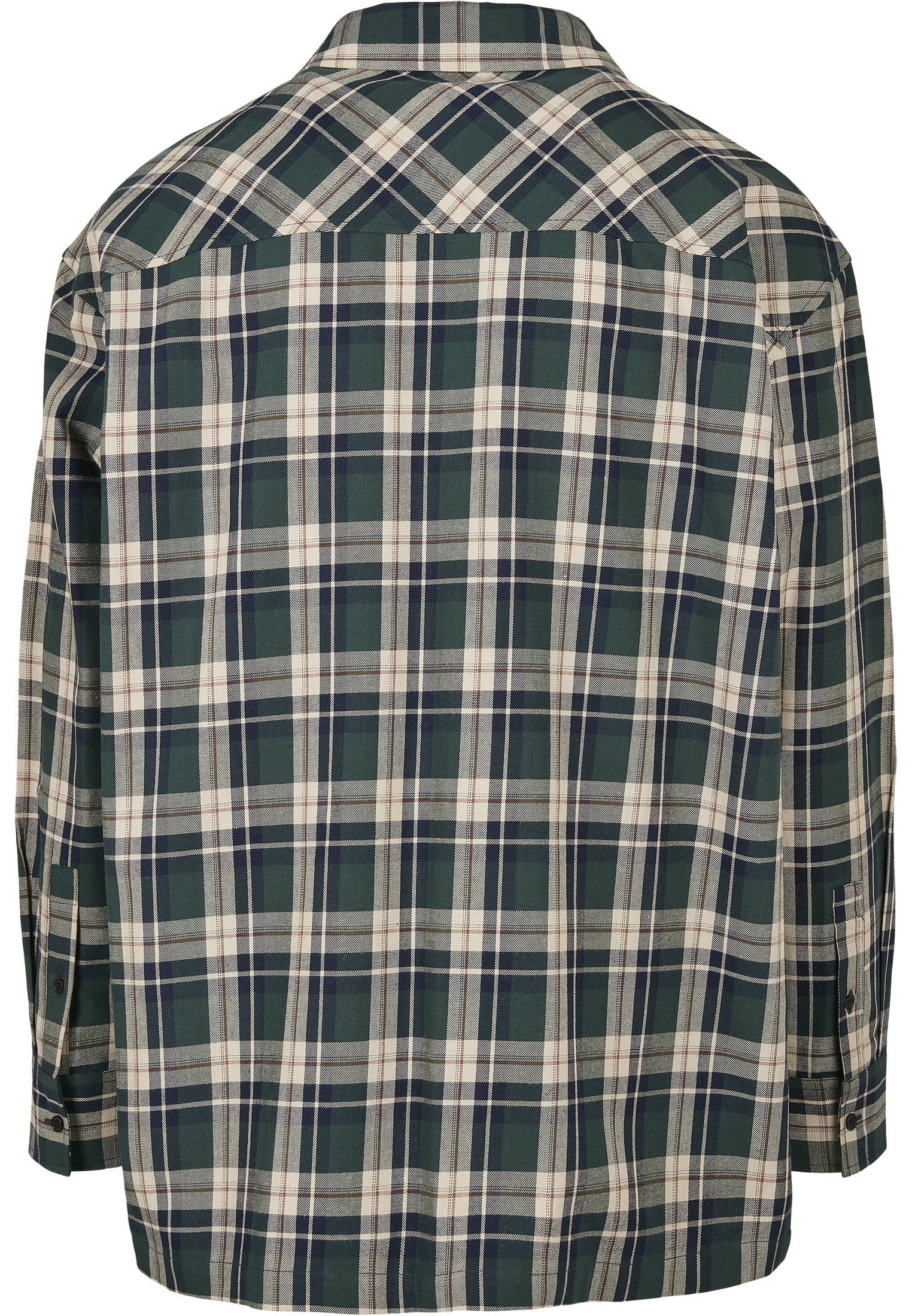 (1-tlg) Langarmshirt Flannel Southpole Southpole green Check Herren Shirt