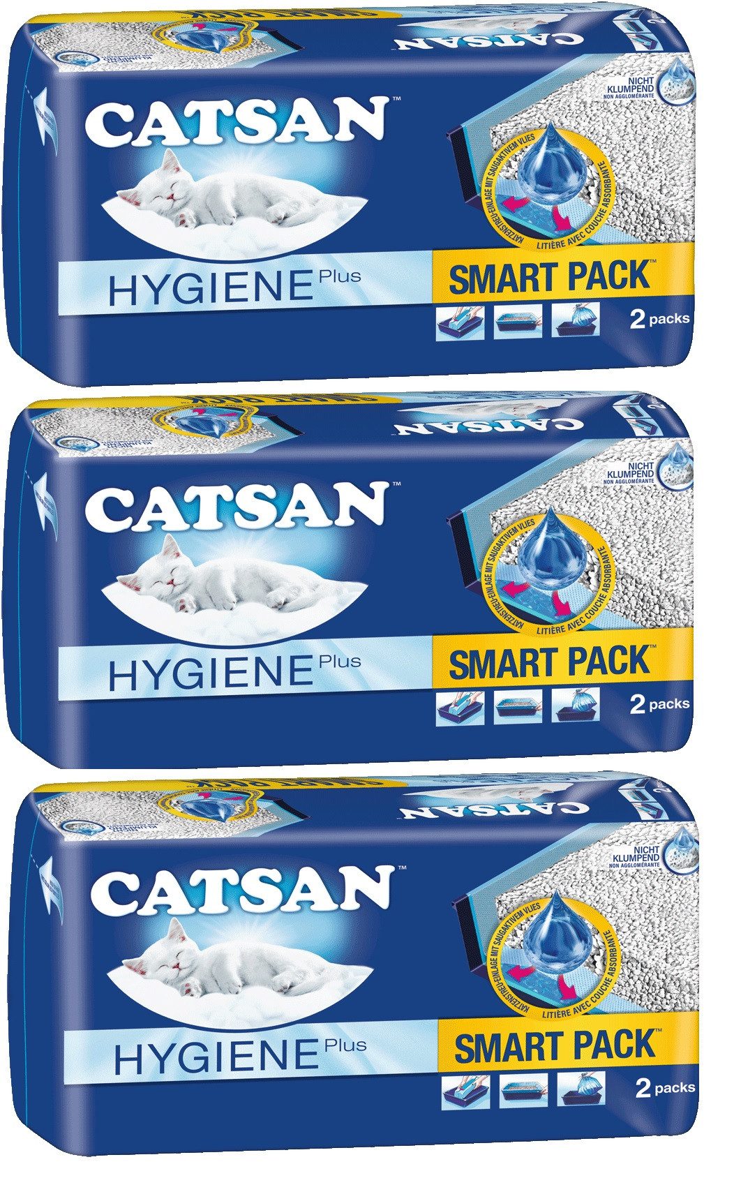 Katzenstreu Hygiene Plus SMART PACK 6 x 4L (24L)