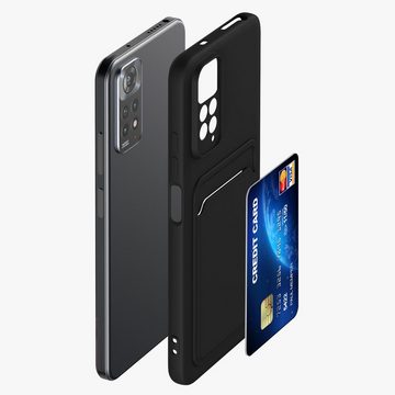 kwmobile Handyhülle Hülle für Xiaomi Redmi Note 11 / Note 11S, Handyhülle mit Fach für Karten - Handy Cover Case