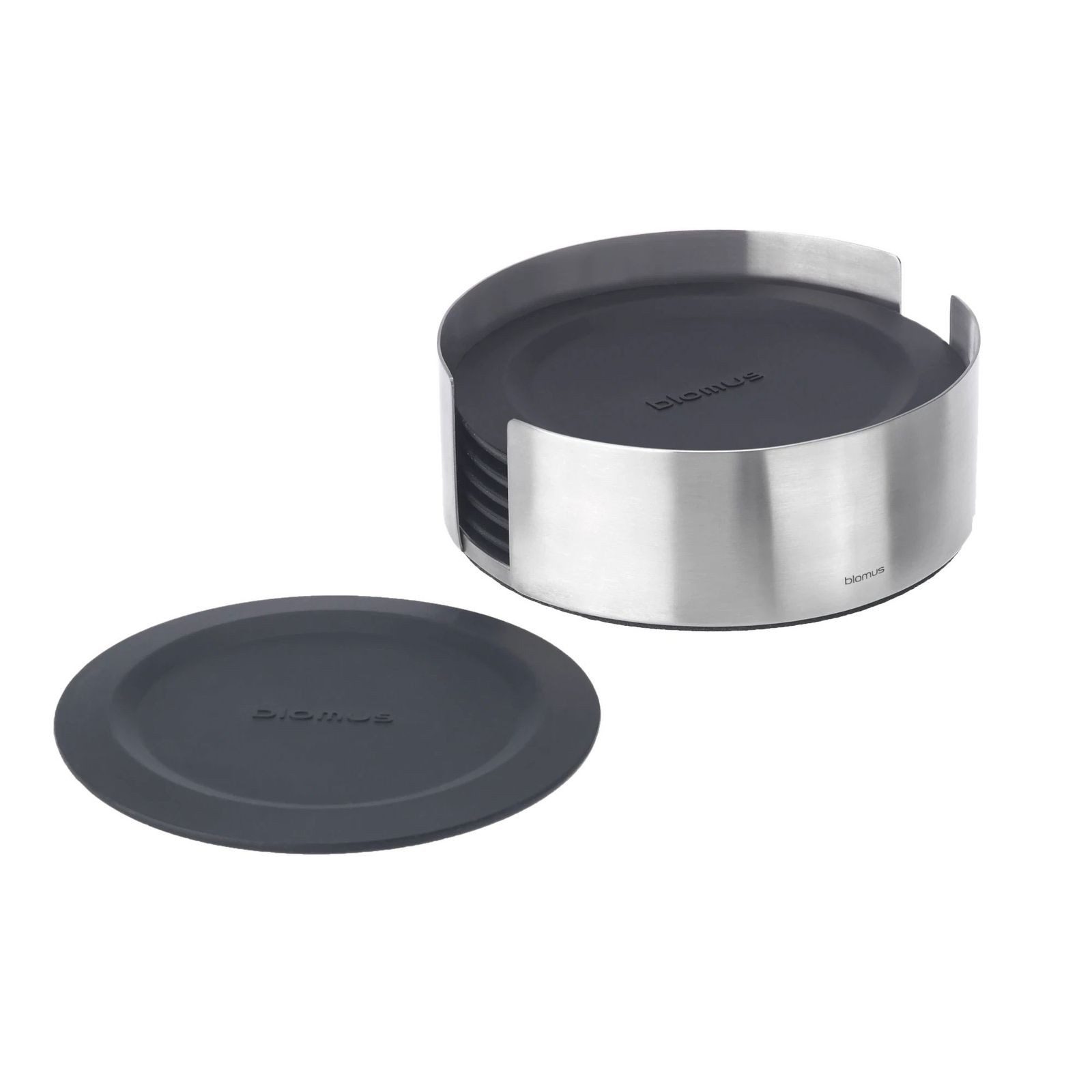 blomus Glasuntersetzer, blomus LARETO Silikon Untersetzer Black