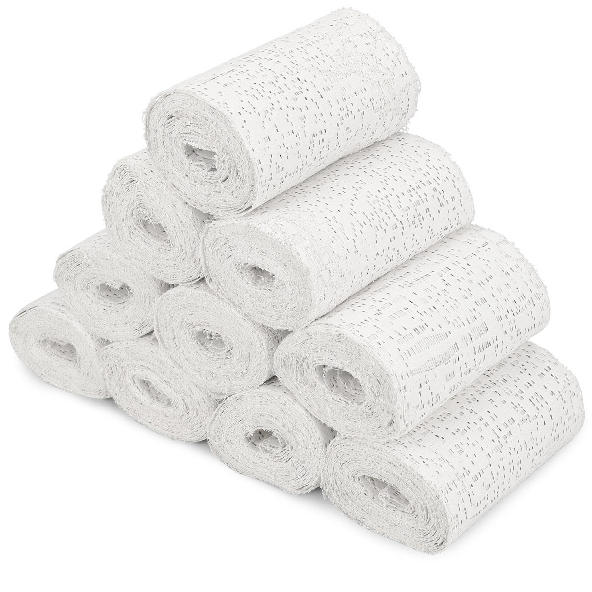 Bastelnaturmaterial Babybauch Gipsbinden 10er Set - 10x 5cm x 300cm - schnelltrocknend