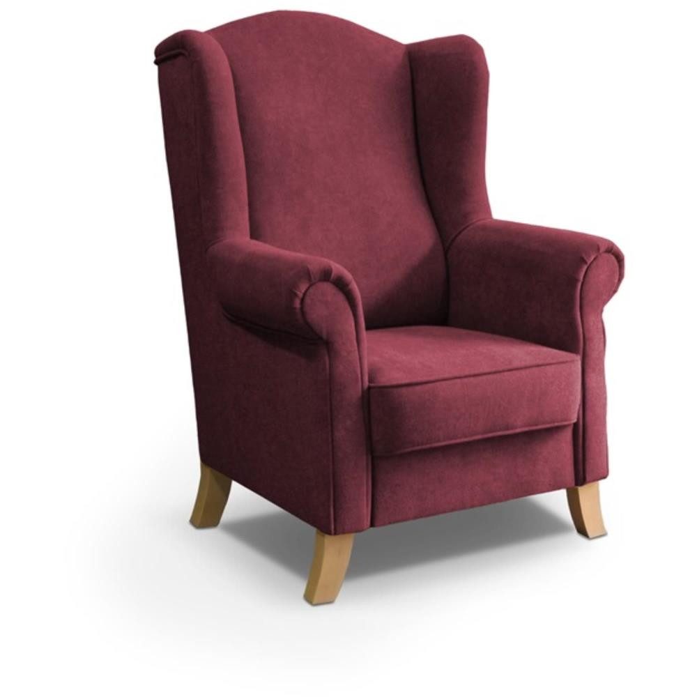 Beautysofa Ohrensessel Sessel Wohnzimmersessel Fernsehsessel LEONARDO günstig online kaufen