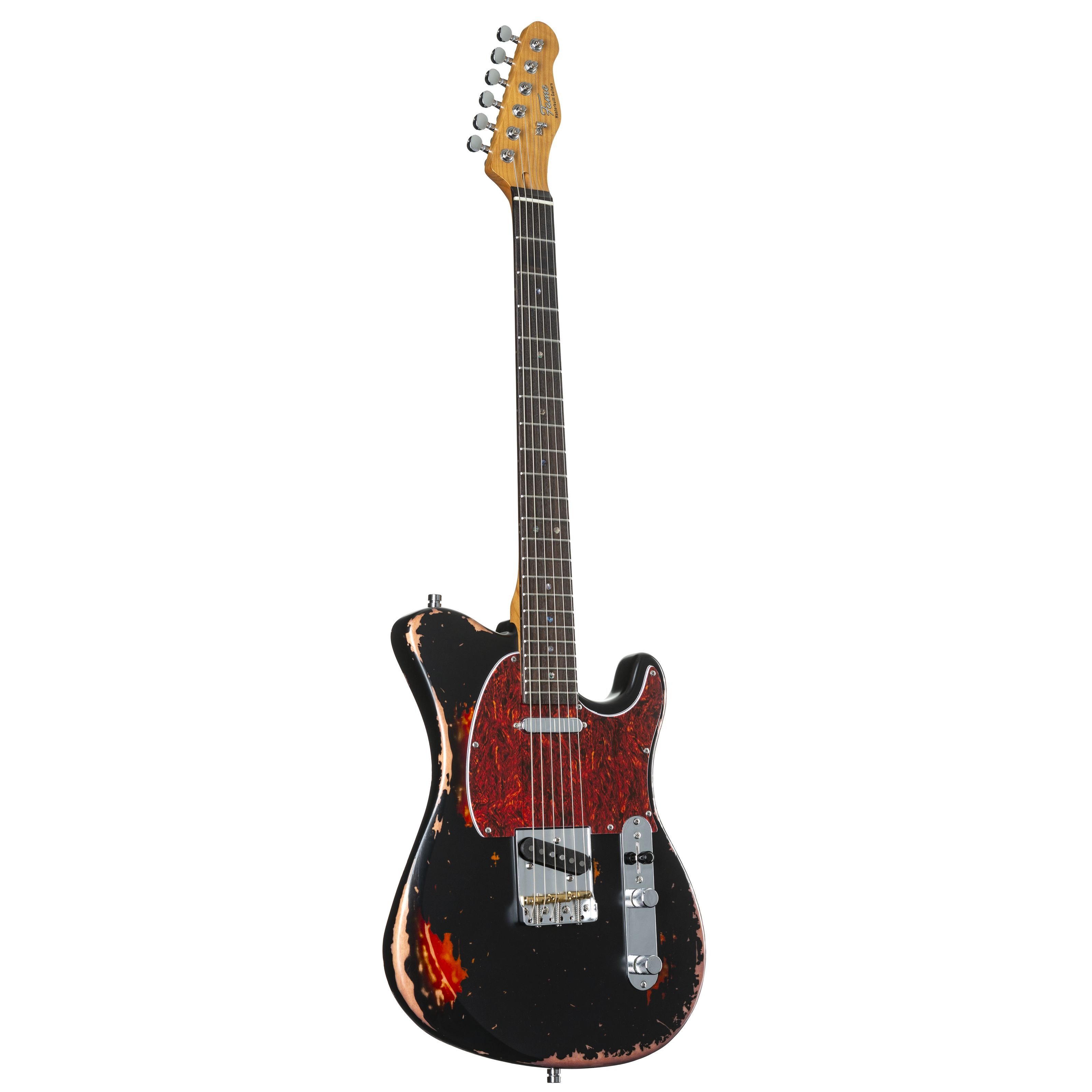 FAME E-Gitarre, Электрогитары, T-Modelle, Custom TL RW Worn Licorice over Sunburst - E-Gitarre