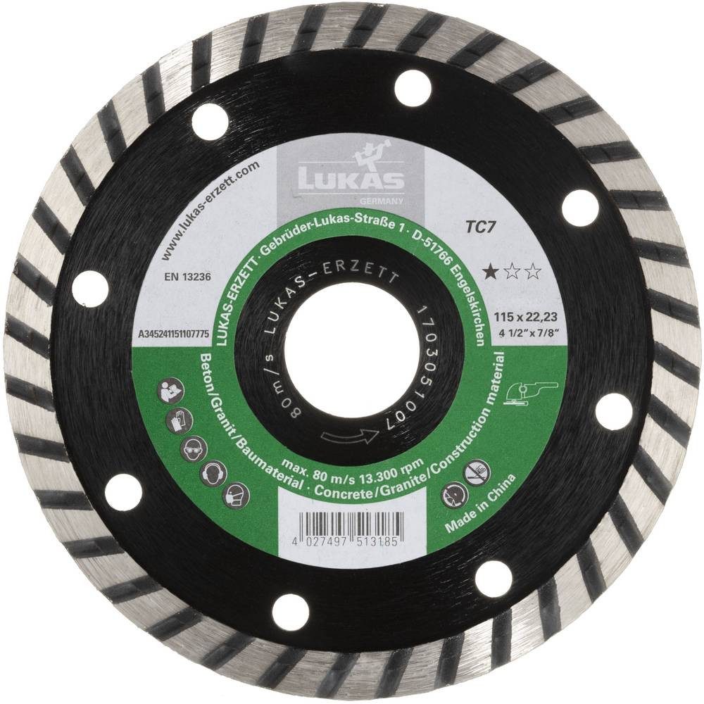 LUKAS-ERZETT Diamanttrennscheibe A345241251107775