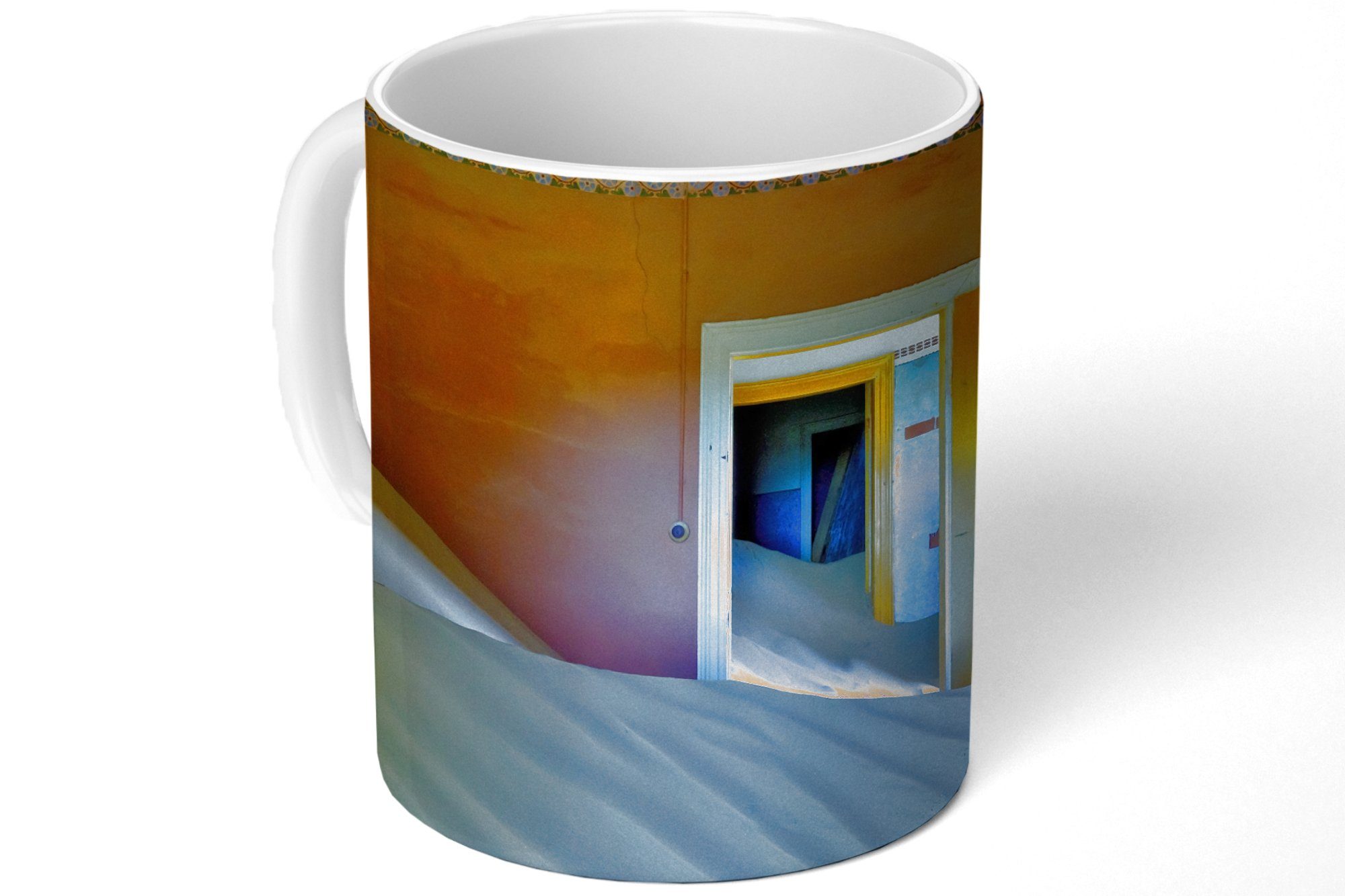 Kaffeetassen, Tür - Wüste Keramik, Tasse Architektur, - MuchoWow Geschenk Sand Becher, Teetasse, Teetasse, -