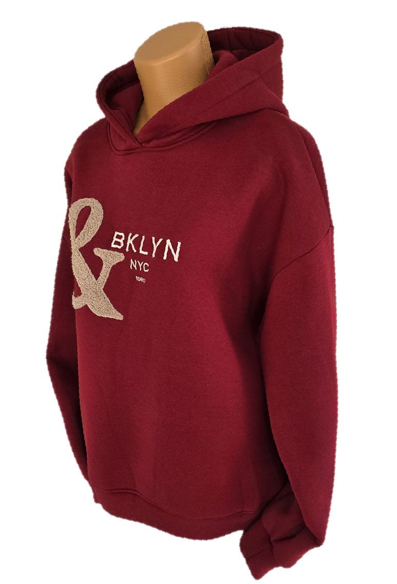 Mooij Fashion Hoodie Damen Sweatshirt Pullover kuschelig warm in verschiedenen Farben
