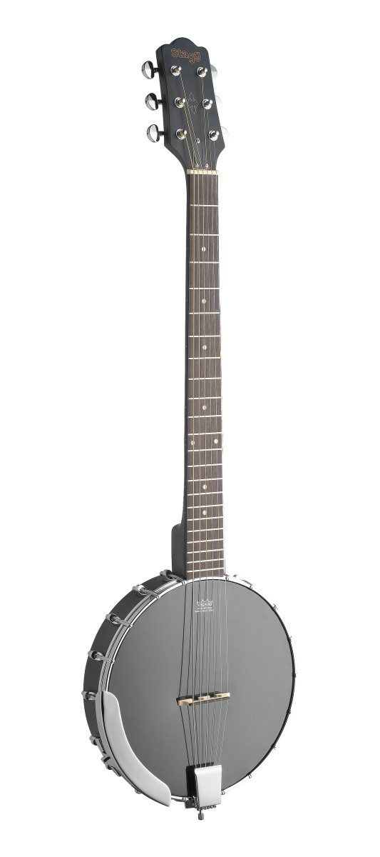 Stagg Banjo 6-Saiter Open Back Gitarrenbanjo m/ Gitarrenkopfplatte
