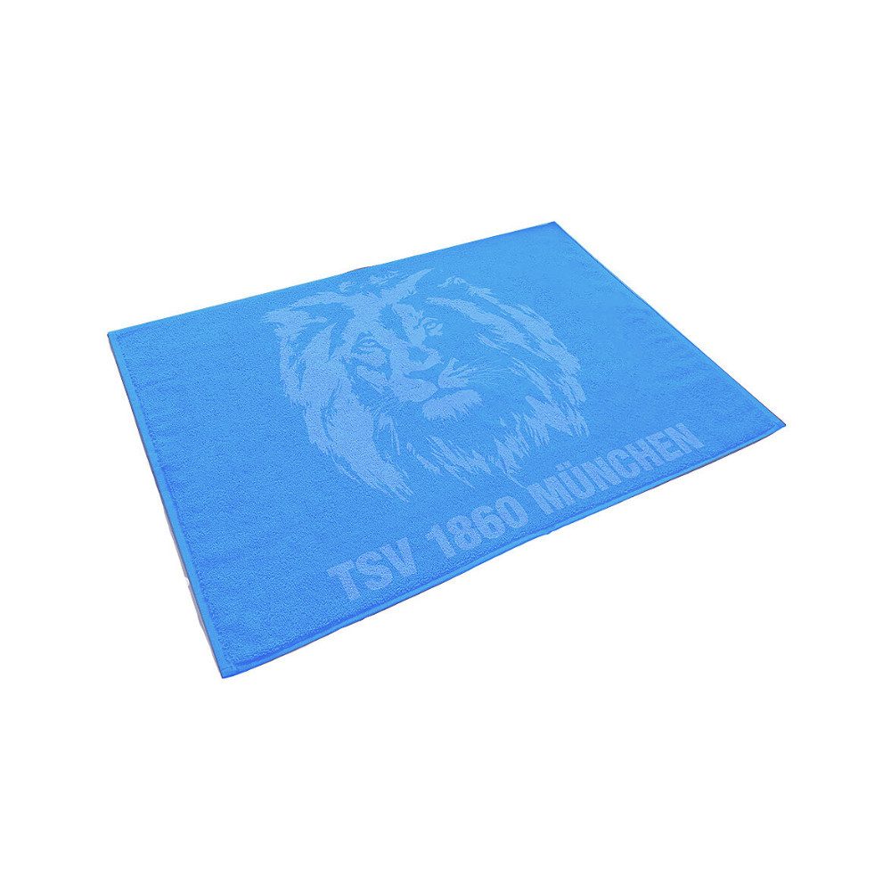 TSV 1860 München Badetuch TSV 1860 München Duschvorleger Löwe hellblau