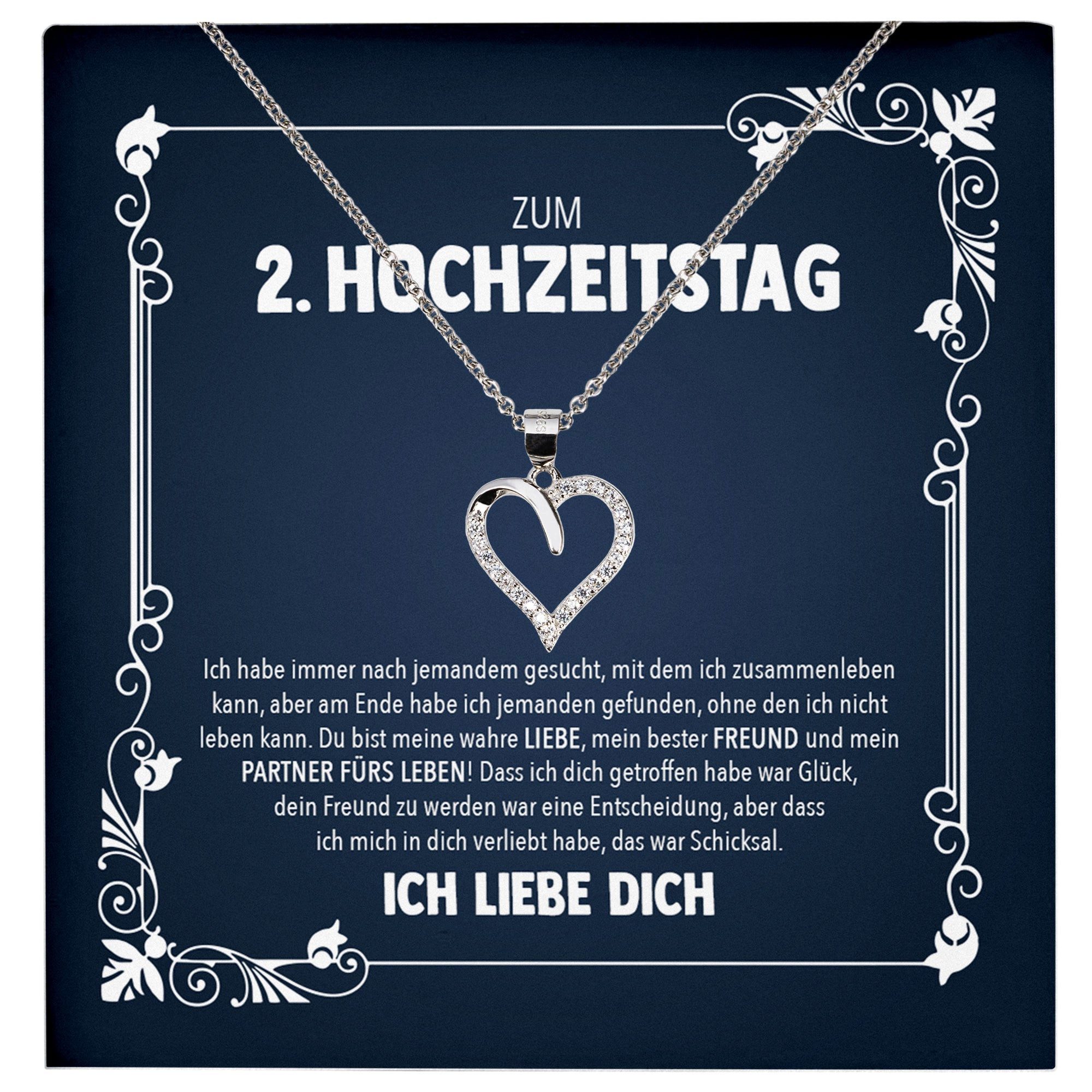 22Feels Schmuckset Ehefrau 2. Hochzeitstag Geschenk günstig online kaufen