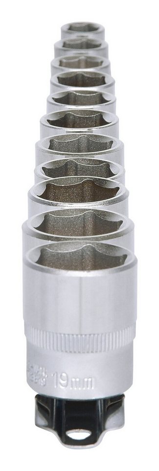 Thumbnail - KS Tools Stecknuss, 11-St., 3/8" SechskantSatz, 11-teilig 8-19 mm