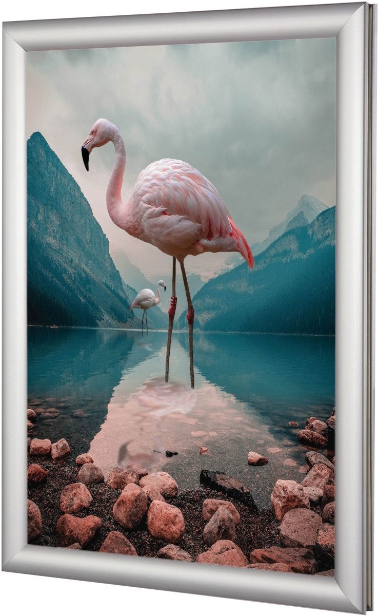 update displays Stehsammler EasyFix-Klapprahmen 25mm Gehrung A1 silber