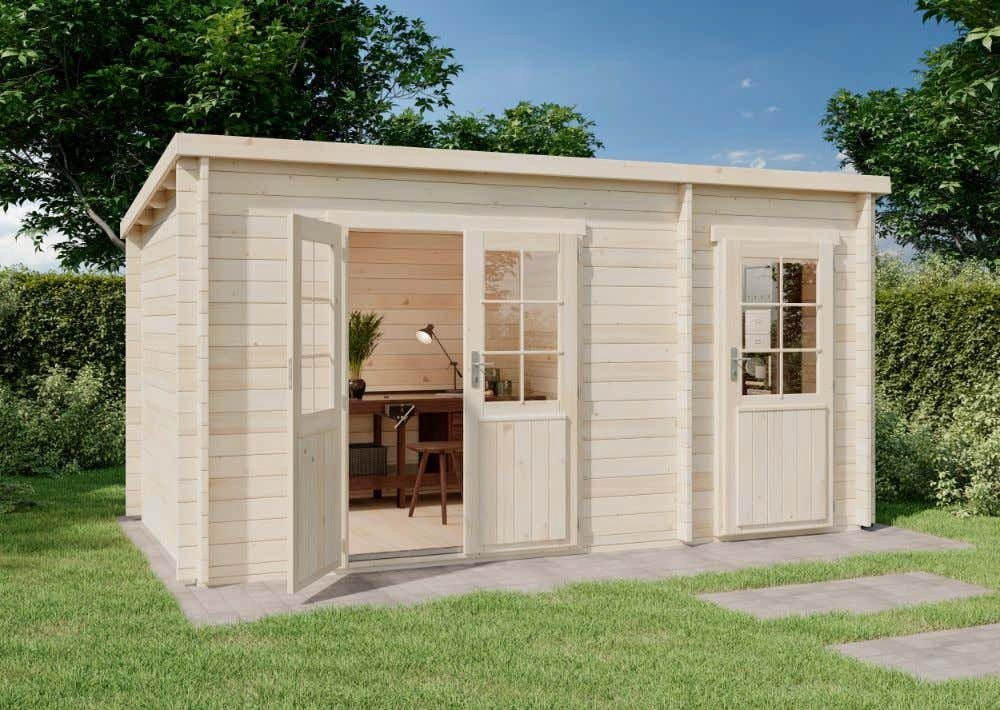 Thumbnail - Alpholz Gartenhaus Maria mit Anbau, BxT: 450x279 cm