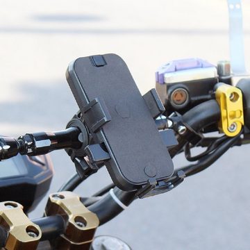 cofi1453 cofi1453® 360 Grad Verstellbarer Halterung Fahrrad Handyhalterung für Lenkergriff Motorrad Halter Fahrrad Smartphone für Handys von 4,6 '' bis 6,5" Smartphone-Halterung